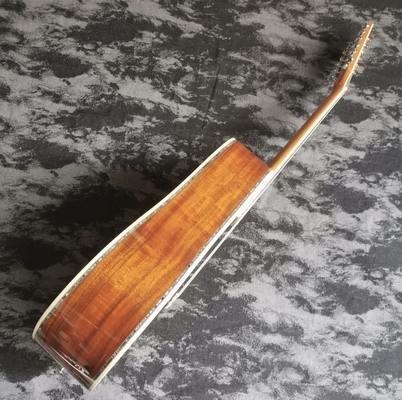 41 inch 12 strings full KOA wood D45 series glossy lacquer acoustic wood guitar supplier