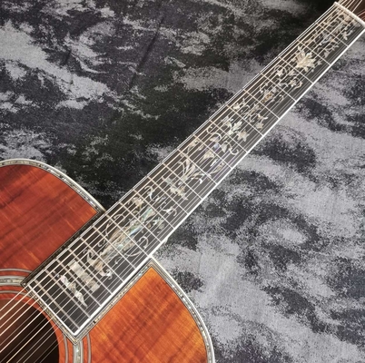 41 inch 12 strings full KOA wood D45 series glossy lacquer acoustic wood guitar supplier