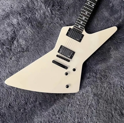 Explorer Electric Guitar with Rosewood Fingerboard, Cream White Color, High Quality supplier