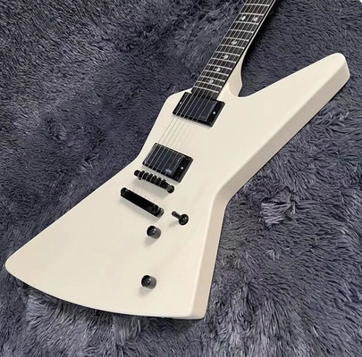 Explorer Electric Guitar with Rosewood Fingerboard, Cream White Color, High Quality supplier
