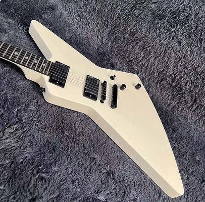 Explorer Electric Guitar with Rosewood Fingerboard, Cream White Color, High Quality supplier