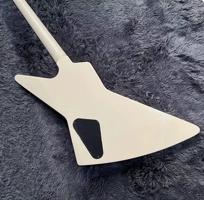 Explorer Electric Guitar with Rosewood Fingerboard, Cream White Color, High Quality supplier