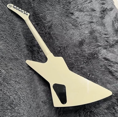 Explorer Electric Guitar with Rosewood Fingerboard, Cream White Color, High Quality supplier
