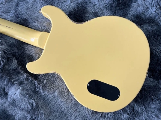 Custom GB Style Electric Guitar Hand Made Heavy Relic Yellow Color P90 Pickup supplier