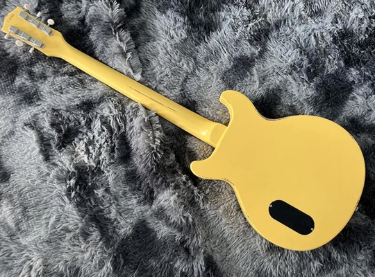 Custom GB Style Electric Guitar Hand Made Heavy Relic Yellow Color P90 Pickup supplier