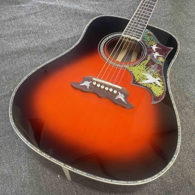 Custom Dreadnought 41 Inch Dove style acoustic guitar abalone binding supplier
