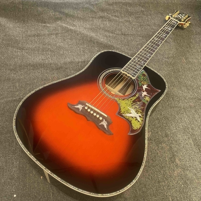 Custom Dreadnought 41 Inch Dove style acoustic guitar abalone binding supplier