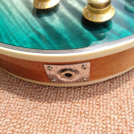 New style high-quality custom LP electric guitar, Green&amp;blue Flame Maple Top Rosewood fingerboard electric guitar, free supplier