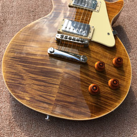 New standard LP 1959 R9 electric guitar, Flame Maple Top, frets cream binding, a piece of neck &amp; body, Tune-o-Matic brid supplier