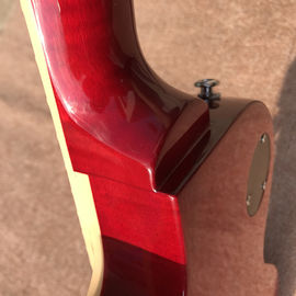 New standard LP slash electric guitar, Flame Maple Top, frets cream binding, one piece of neck &amp; body, Tune-o-Matic brid supplier