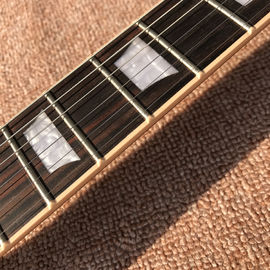 New standard LP slash electric guitar, Flame Maple Top, frets cream binding, one piece of neck &amp; body, Tune-o-Matic brid supplier