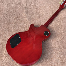 New standard LP slash electric guitar, Flame Maple Top, frets cream binding, one piece of neck &amp; body, Tune-o-Matic brid supplier