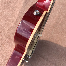 New standard LP slash electric guitar, Flame Maple Top, frets cream binding, one piece of neck &amp; body, Tune-o-Matic brid supplier
