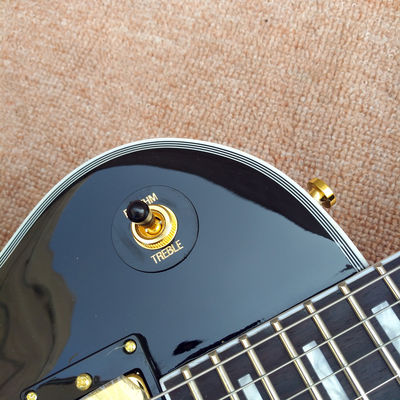 High Quality Custom LP electric guitar, Red Flame Maple Top electric guitar with Gold hardware, free shipping supplier