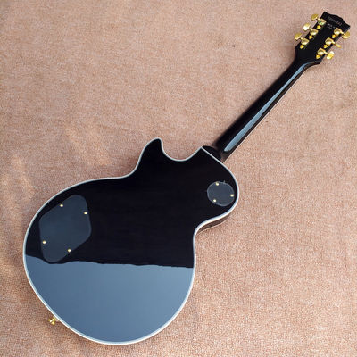 High Quality Custom LP electric guitar, Red Flame Maple Top electric guitar with Gold hardware, free shipping supplier