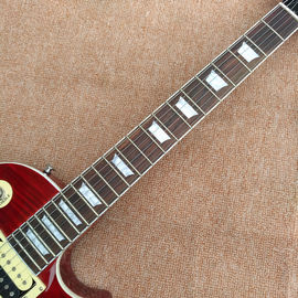 High quality new shape LP electric guitar custom guitar quilted maple wood with mahogany body neck rosewood fingerboard supplier