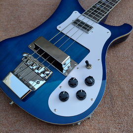 2017 Best Bass Top quality Rick 4003 model Ricken 4 strings Electric Bass guitar in blue color, Chrome hardware, Free sh supplier