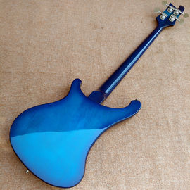 2017 Best Bass Top quality Rick 4003 model Ricken 4 strings Electric Bass guitar in blue color, Chrome hardware, Free sh supplier