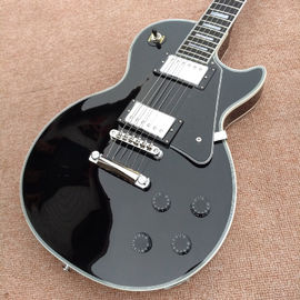 Custom LP electric guitar, Ebony fingerboard frets binding electric guitar with Chrome hardware, free shipping supplier