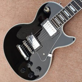 Custom LP electric guitar, Ebony fingerboard frets binding electric guitar with Chrome hardware, free shipping supplier