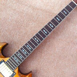 New style custom SG electric guitar, Gradual change &amp; Flame Maple Top SG electric guitar , free shipping supplier