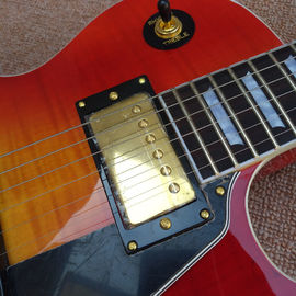 Standard LP 1959 R9 electric guitar, Cherry burst color electric guitar with Gold hardware, free shipping supplier