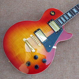 Standard LP 1959 R9 electric guitar, Cherry burst color electric guitar with Gold hardware, free shipping supplier