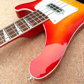 Top quality Rick 4003 model Ricken 4 strings Electric Bass guitar in Cherry burst color Chrome hardware, Free shipping supplier