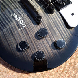 New style high quality LP standard joeperry electric guitar, Transparent black Flame Maple Top electric guitar supplier