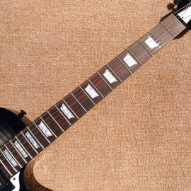 New style high quality LP standard joeperry electric guitar, Transparent black Flame Maple Top electric guitar supplier