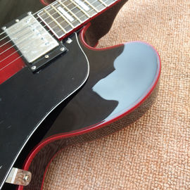 New high quality hollow body jazz 335 electric guitar, Maple top & back Dual tone output electric guitar, free shipping supplier