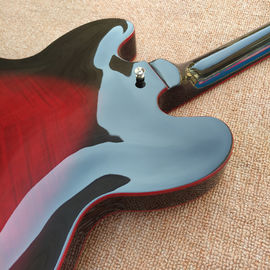 New high quality hollow body jazz 335 electric guitar, Maple top & back Dual tone output electric guitar, free shipping supplier