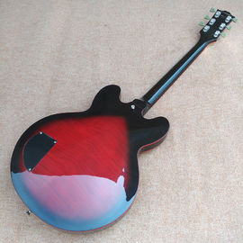 New high quality hollow body jazz 335 electric guitar, Maple top & back Dual tone output electric guitar, free shipping supplier