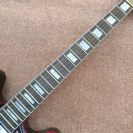 New high quality hollow body jazz 335 electric guitar, Maple top & back Dual tone output electric guitar, free shipping supplier