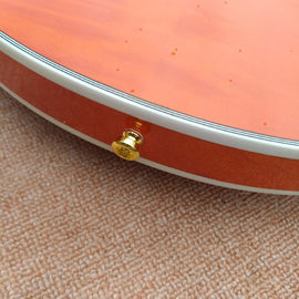 New style high-quality hollow body jazz electric guitar, Bursting maple top & back Double F holes electric guitar, free supplier
