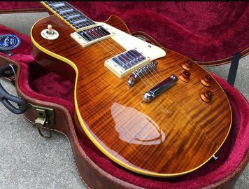 Custom LP electric guitar, Rosewood Fingerboard &amp; Solid Mahogany Body Tobacco Burst electric guitar, Free shipping supplier