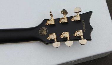 BLACK ESP style solid body guitar,gold hardware,single cutaway Tuneomatic/stoptail bridge 2xHBsFree shipping direct from supplier