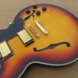 Hot Selling China L5 Electric Guitars Tiger Flame Finish supplier