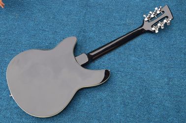 Musical instrument professional electric guitars rickenback guitar 12 string black solid body rickenback jazz guitar supplier