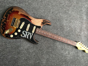 High Quality The new handmade remains ST SRV electric guitar,Do old electric guitar,Real photo,Free shipping supplier