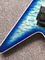 2017 custom kinds colors alien flying v guitar free shipping blueburst color ebony fretboard flying v electric guitar supplier