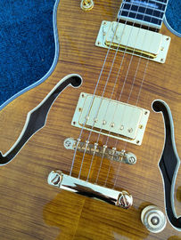 2017 New+Factory+Chinese Giggle ES Hollow Body F hole Cob brown color lp guitar China Electric Guitarras Free shipping G supplier