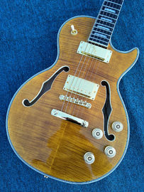 2017 New+Factory+Chinese Giggle ES Hollow Body F hole Cob brown color lp guitar China Electric Guitarras Free shipping G supplier