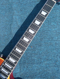 Tiger flame 1959 R9 LP standard electric guitar piece by piece neck body, Tune-o-Matic bridge, FRET binding free deliver supplier