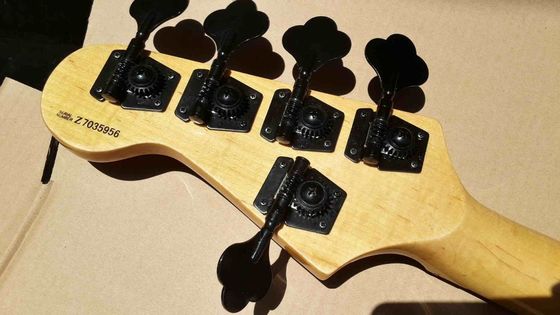 Flame maple 5 string electric bass guitar with ashwood body 20  tone position maple fingerboard free shipping supplier