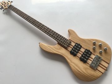 professional active electric bass guitar neck through body bass guitar with ashwood body supplier