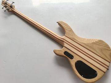 professional active electric bass guitar neck through body bass guitar with ashwood body supplier