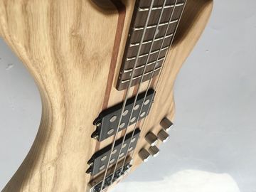 professional active electric bass guitar neck through body bass guitar with ashwood body supplier