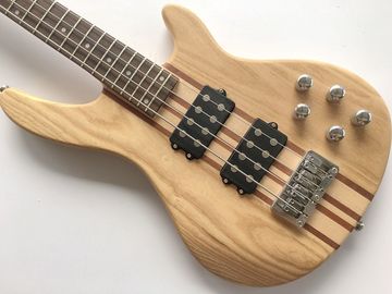 professional active electric bass guitar neck through body bass guitar with ashwood body supplier