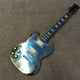 High quality LED light acrylic electric guitar, free shipping supplier